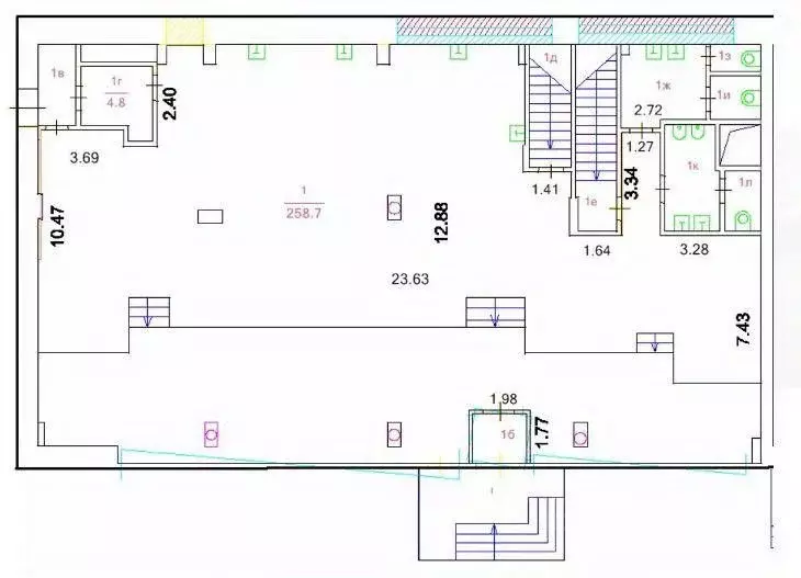 Помещение свободного назначения в Москва Волгоградский просп., 15 (753 ... - Фото 1
