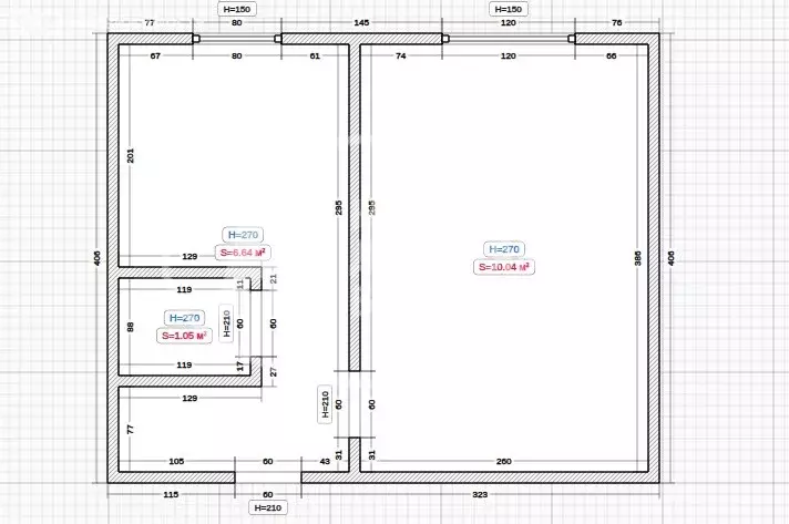 2к в -комнатной квартире (25.5 м) - Фото 1