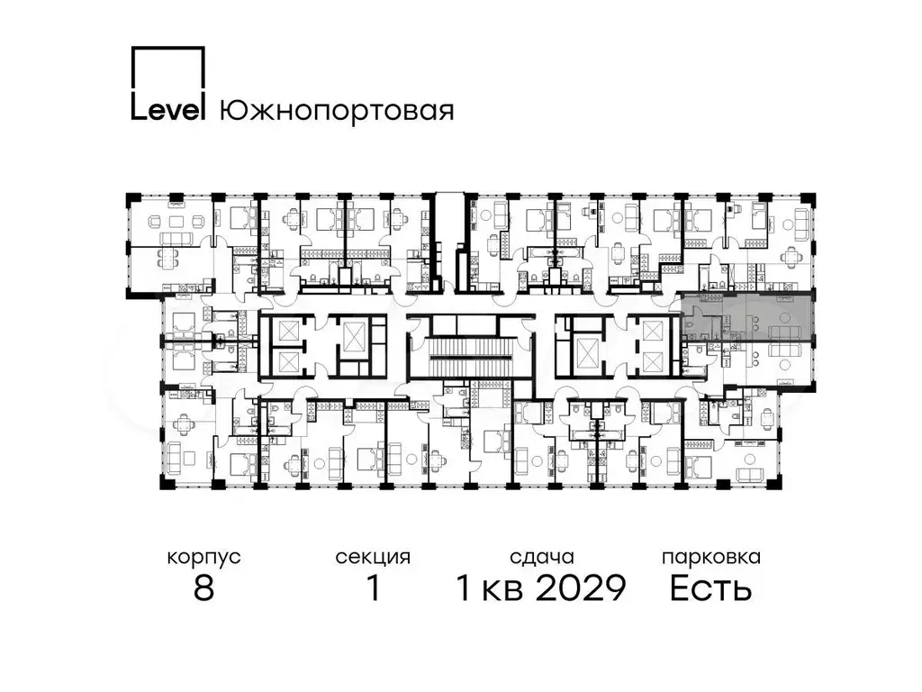 Квартира-студия, 30,9 м, 9/49 эт. - Фото 1