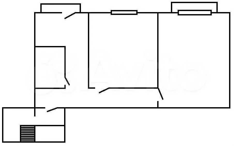 2-к. квартира, 56 м, 5/5 эт. - Фото 0