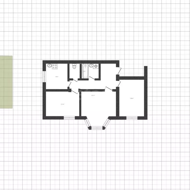 3-к кв. Смоленская область, Смоленск Витебское ш., 4 (66.4 м) - Фото 2