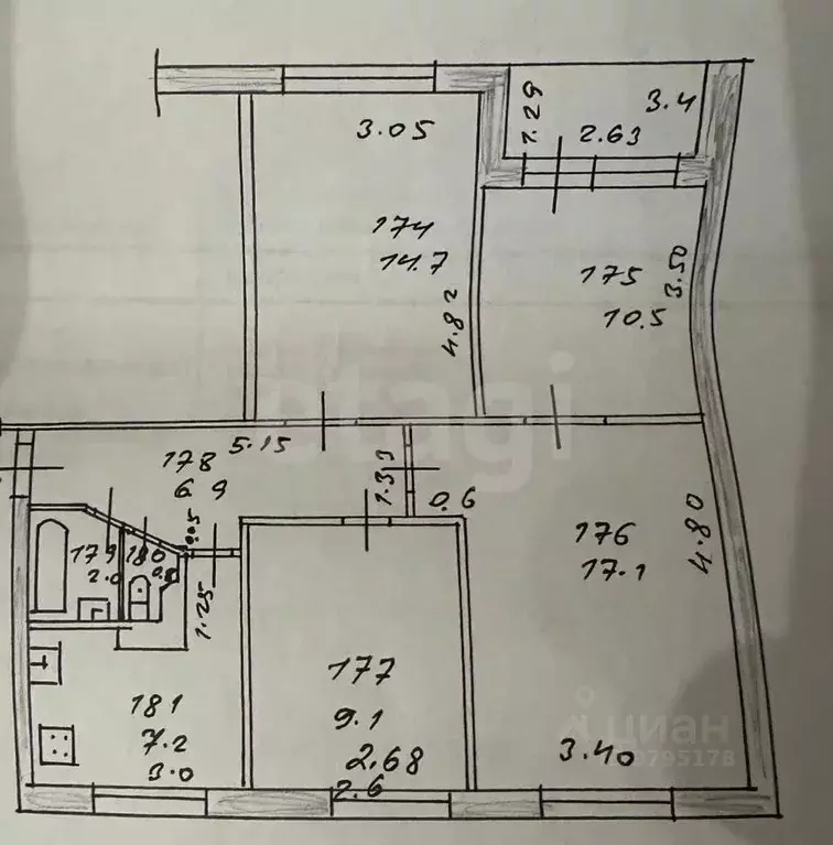 4-к кв. Татарстан, Казань ул. Карбышева, 29 (68.3 м) - Фото 1