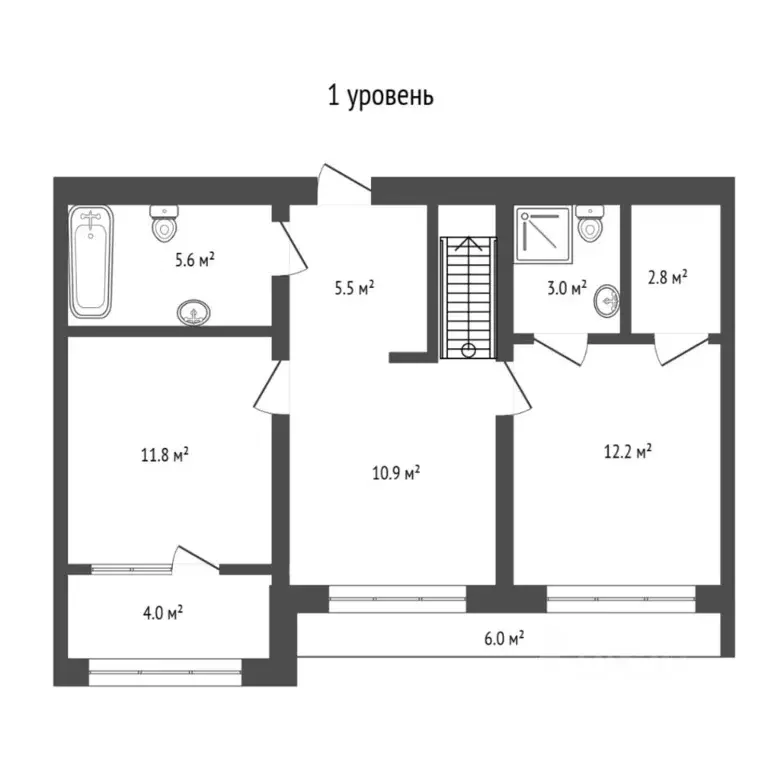 3-к кв. Тюменская область, Тюмень ул. Павла Фитина, 3 (120.0 м) - Фото 2