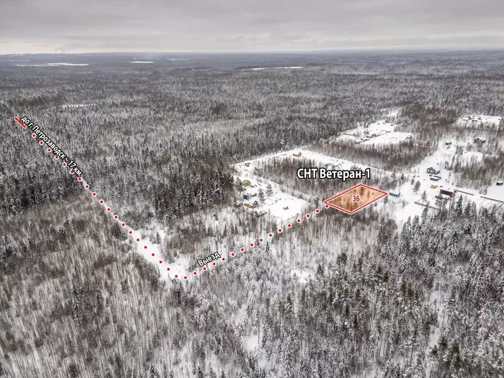 Участок в Карелия, Прионежский район, Нововилговское с/пос, Ветеран-1 ... - Фото 2