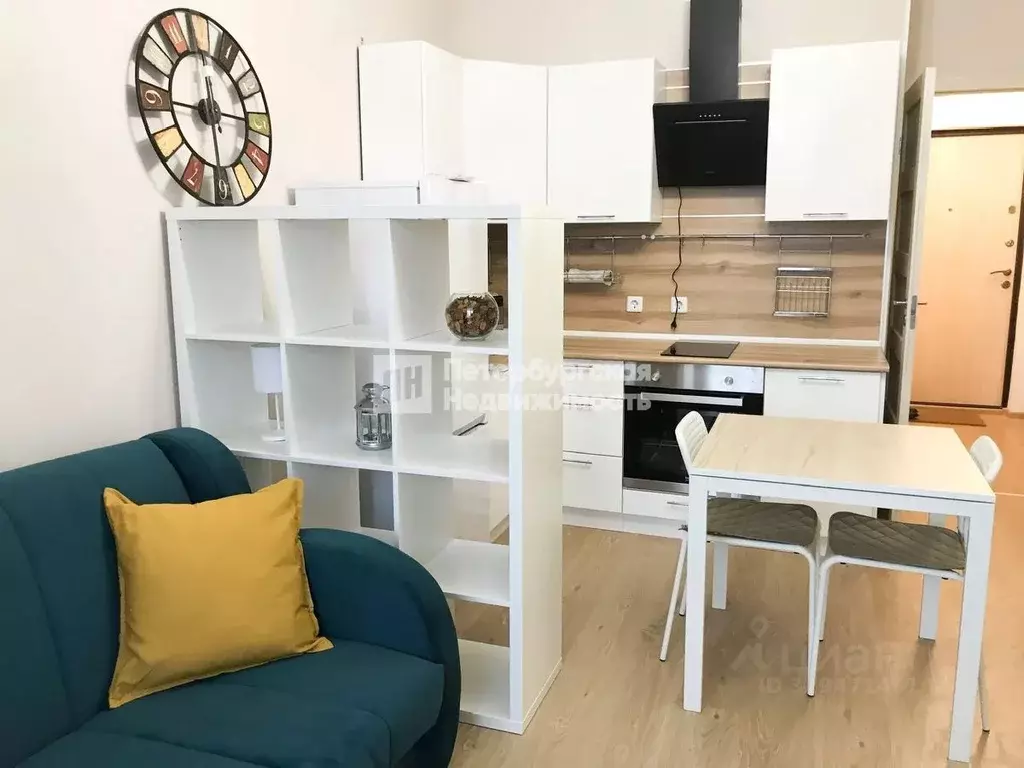 Студия Санкт-Петербург аллея Арцеуловская, 23к1 (24.0 м) - Фото 1