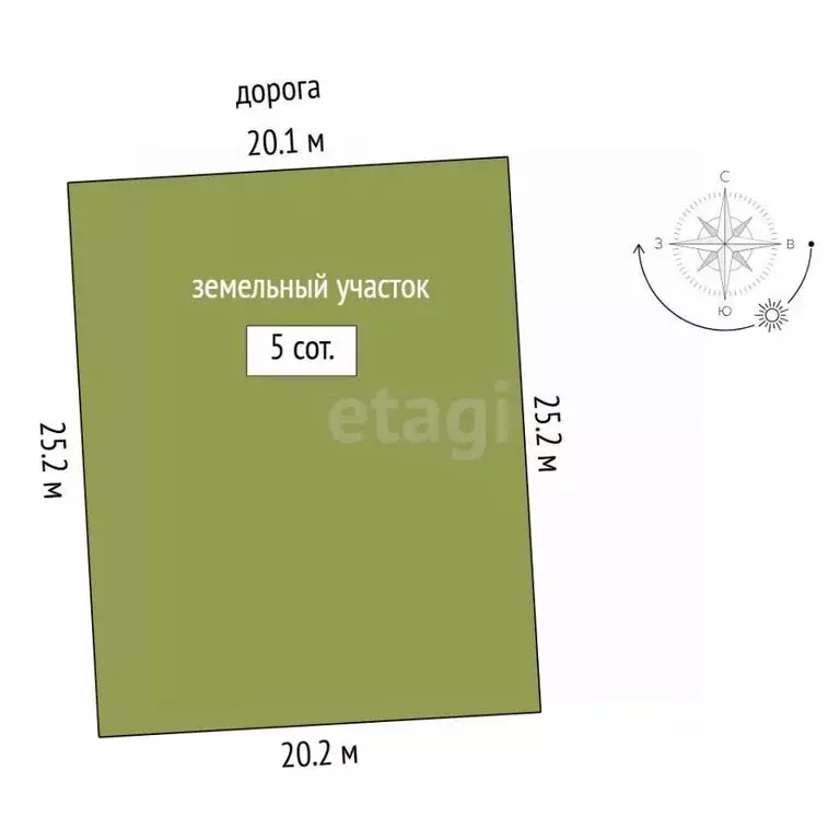 Участок в Тюменская область, Нижнетавдинский муниципальный округ, ... - Фото 1