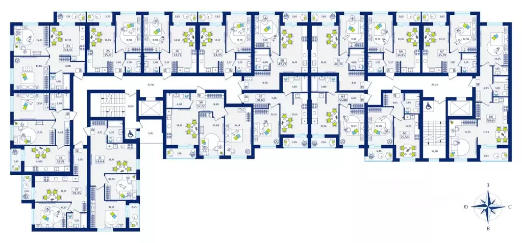 1-к кв. Калининградская область, Зеленоградск  (36.8 м) - Фото 2