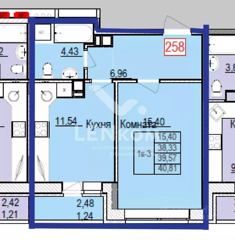 1-к кв. Удмуртия, Ижевск Ипподромная ул., 17 (38.5 м) - Фото 2