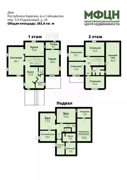 Дом в Карелия, Петрозаводск пер. 5-й Родниковый, 26 (283 м) - Фото 2