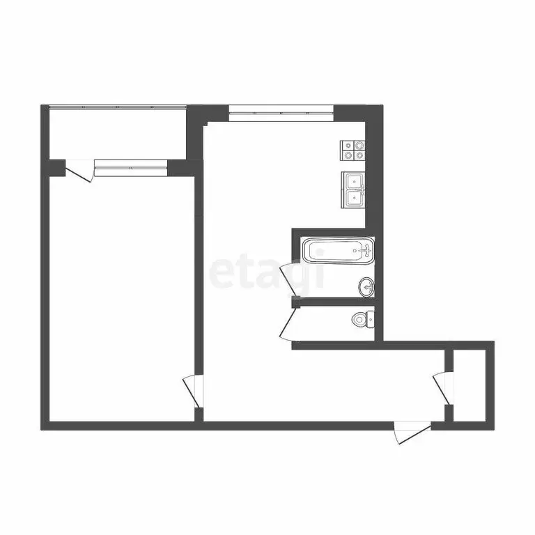 1-комнатная квартира: Саранск, улица Сущинского, 4с4 (32.7 м) - Фото 1