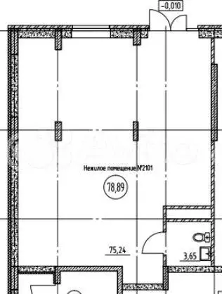 Продам помещение свободного назначения, 78.89 м - Фото 0