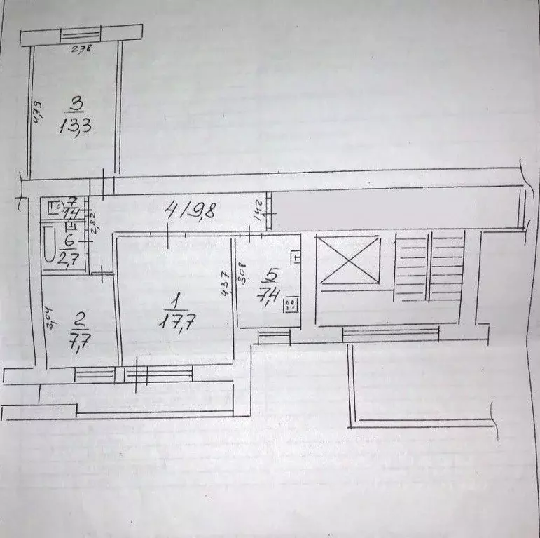 3-к кв. Самарская область, Новокуйбышевск ул. Дзержинского, 36 (60.0 ... - Фото 2