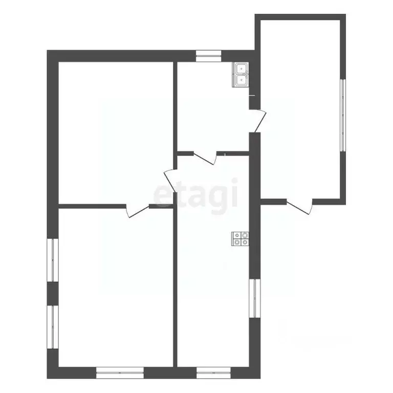 Дом в Саратовская область, Советское рп ул. Красноармейская, 10 (45 м) - Фото 1