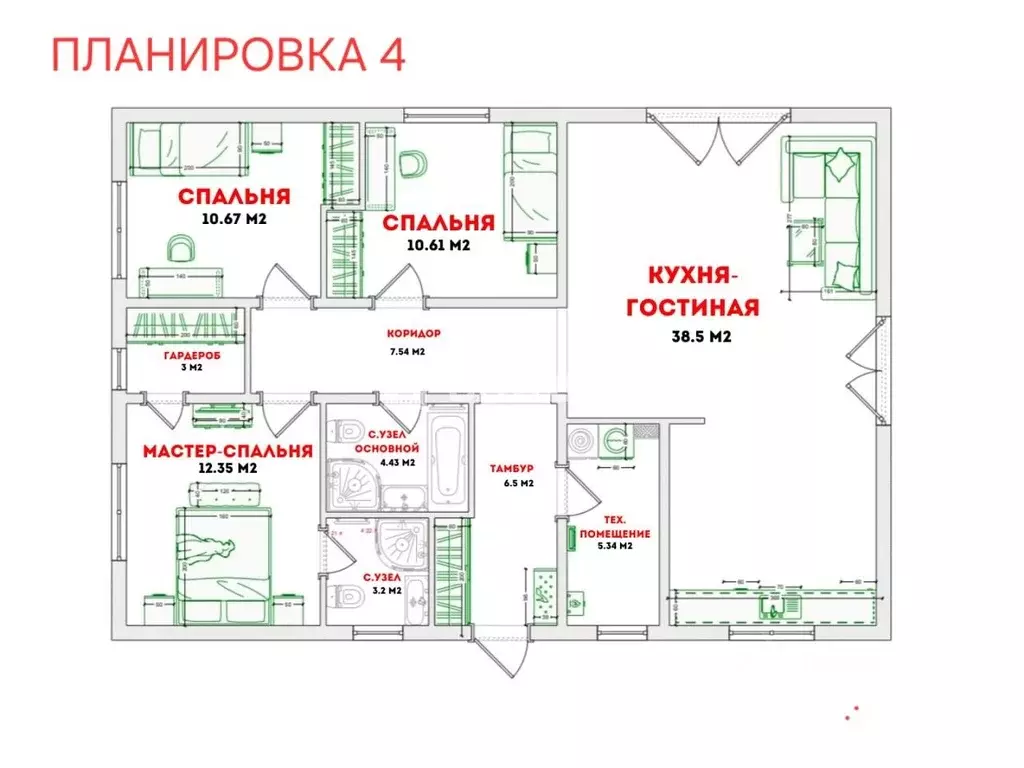 Дом в Калининградская область, Гурьевский муниципальный округ, пос. ... - Фото 2