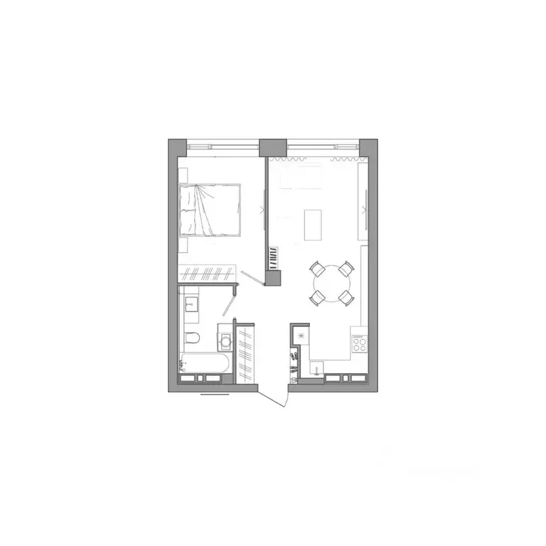 1-к кв. Приморский край, Владивосток ул. Маковского, 55к2 (44.9 м) - Фото 1