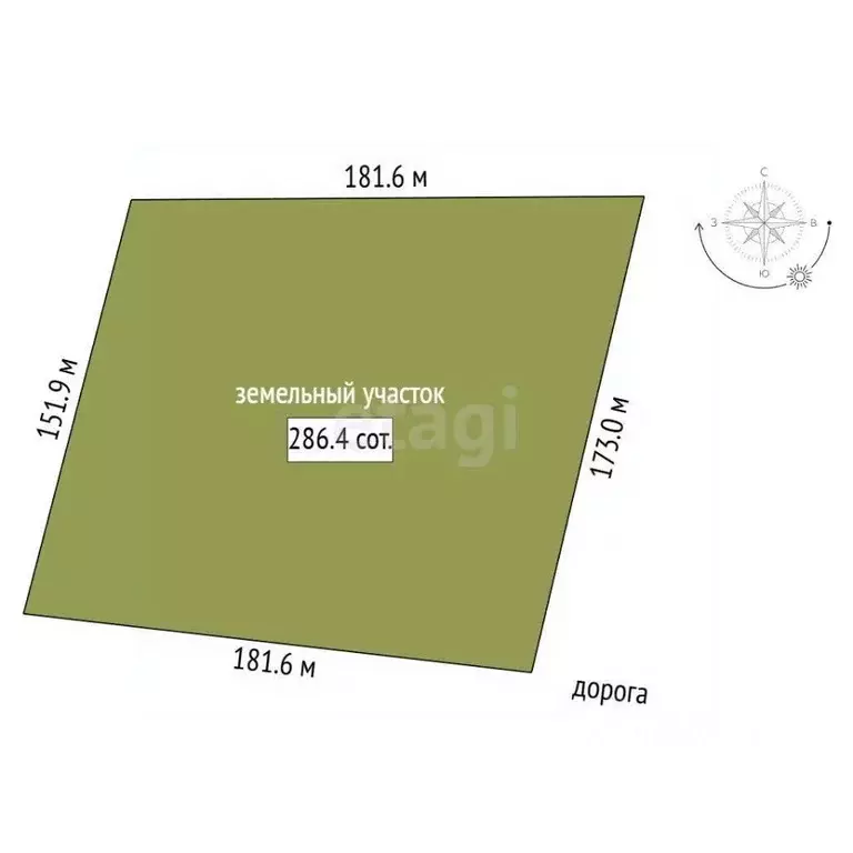 Участок в Санкт-Петербург, Санкт-Петербург, Пушкин  (286.0 сот.) - Фото 1