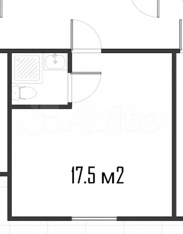 Квартира-студия, 17,5 м, 1/12 эт. - Фото 0