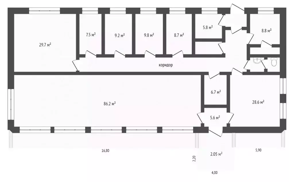 Торговая площадь в Ямало-Ненецкий АО, Новый Уренгой Лимбяяха мкр, ... - Фото 2