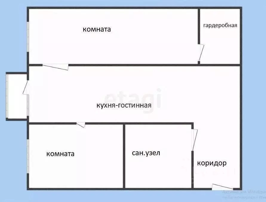 2-к кв. Приморский край, Владивосток ул. Адмирала Кузнецова, 66 (43.5 ... - Фото 1