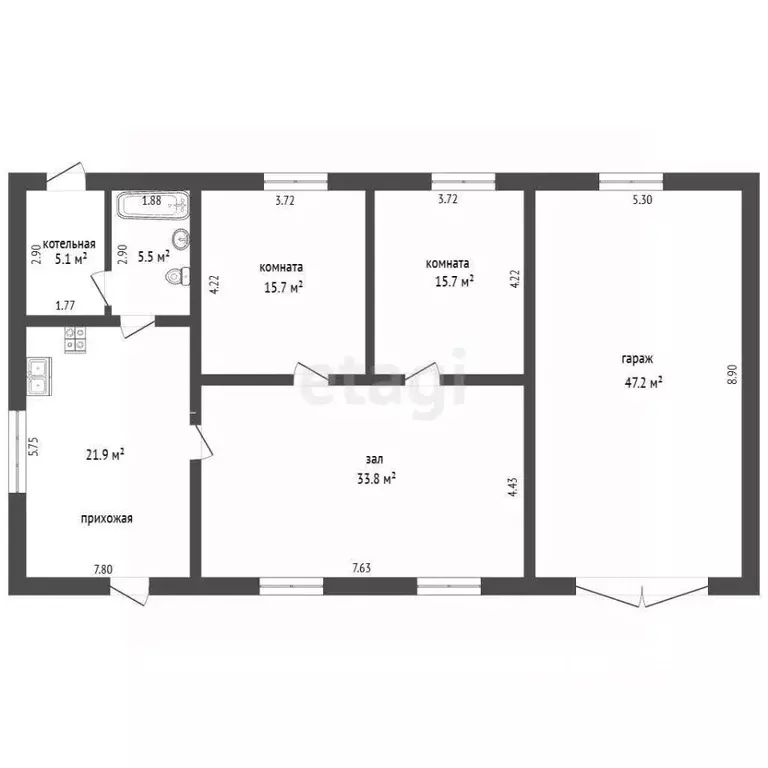 Дом в Забайкальский край, Чита пос. Восточный, ул. Победы, 54 (154 м) - Фото 2