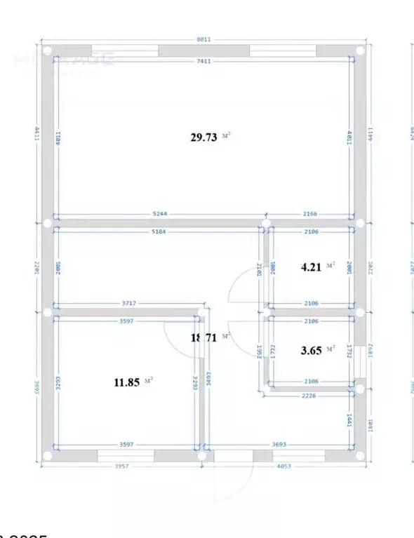 Дом в Новосибирская область, Новосибирский район, с. Толмачево ул. ... - Фото 2