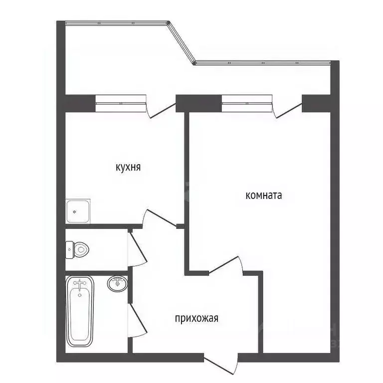 1-к кв. Красноярский край, Красноярск ул. Дмитрия Мартынова, 31 (40.2 ... - Фото 2