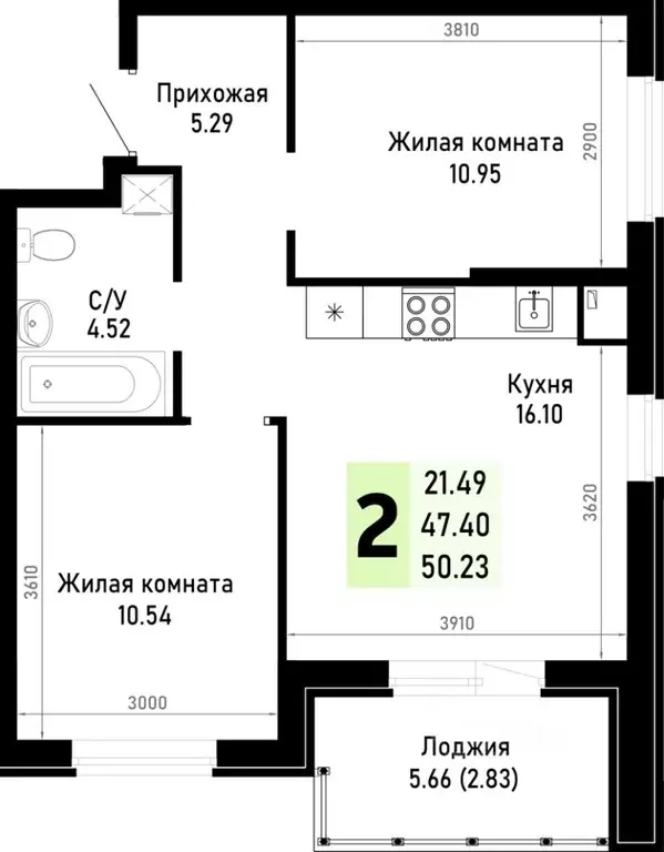 2-к кв. Краснодарский край, Анапа муниципальный округ, Нижняя ... - Фото 0