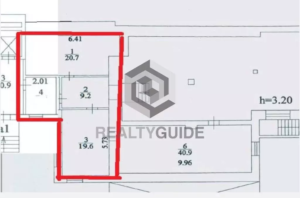 Офис (55.7 м) - Фото 2