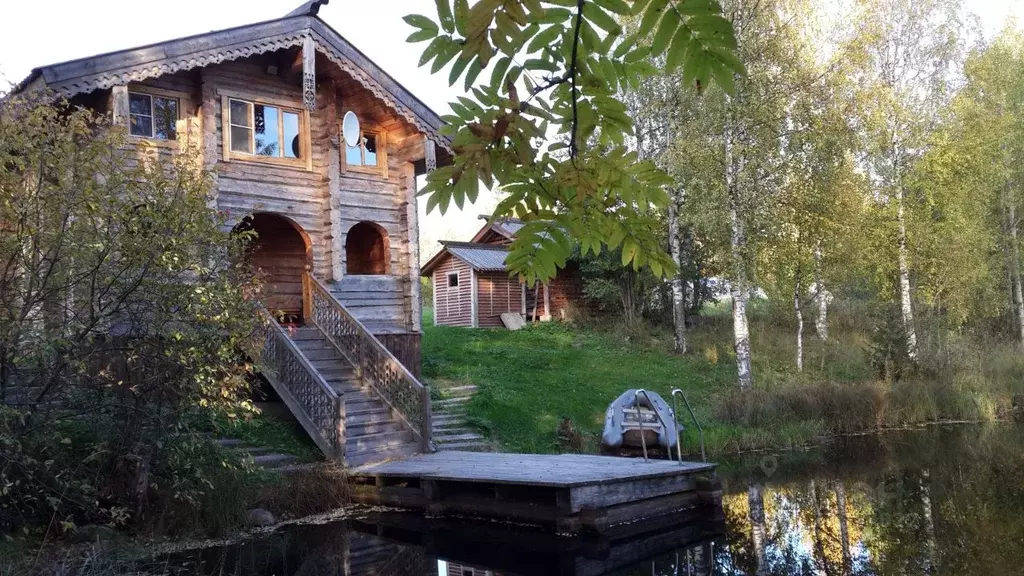 Дом в Карелия, Прионежский район, Нововилговское с/пос, д. Машезеро  ... - Фото 0