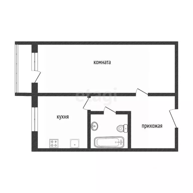 1-к кв. Воронежская область, Воронеж ул. Шукшина, 17 (36.6 м) - Фото 1