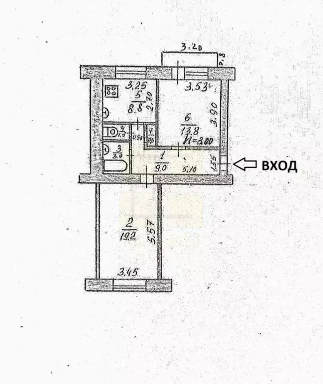 2-к кв. Омская область, Омск ул. Масленникова, 9 (55.9 м) - Фото 2