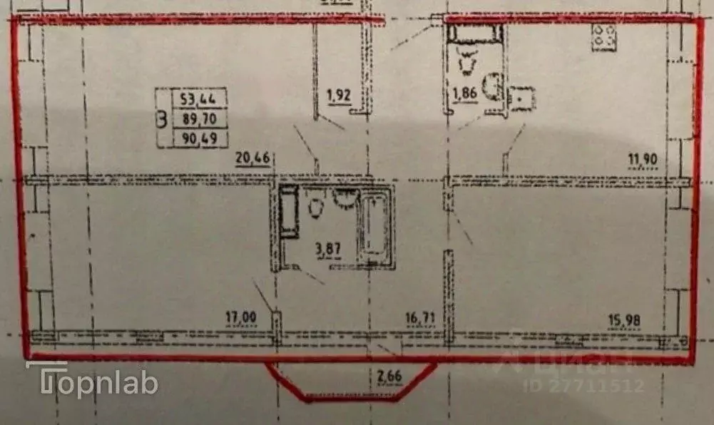 3-к кв. Ленинградская область, Тельмана Тосненский район, бул. ... - Фото 2