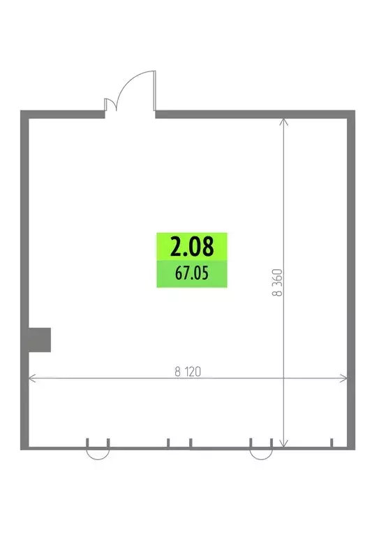 Офис (67.05 м) - Фото 2