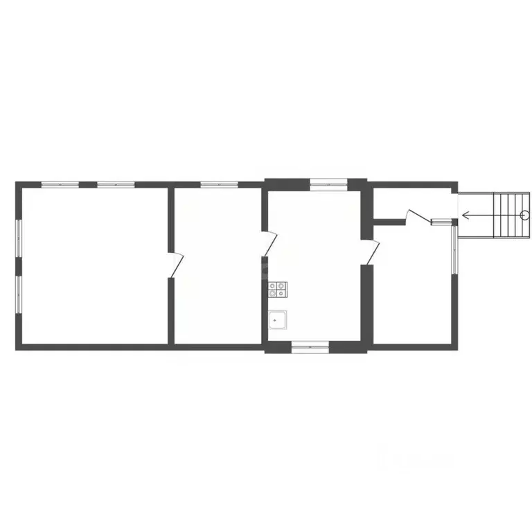 Дом в Тульская область, Узловая Оборонная ул., 4А (43 м) - Фото 1