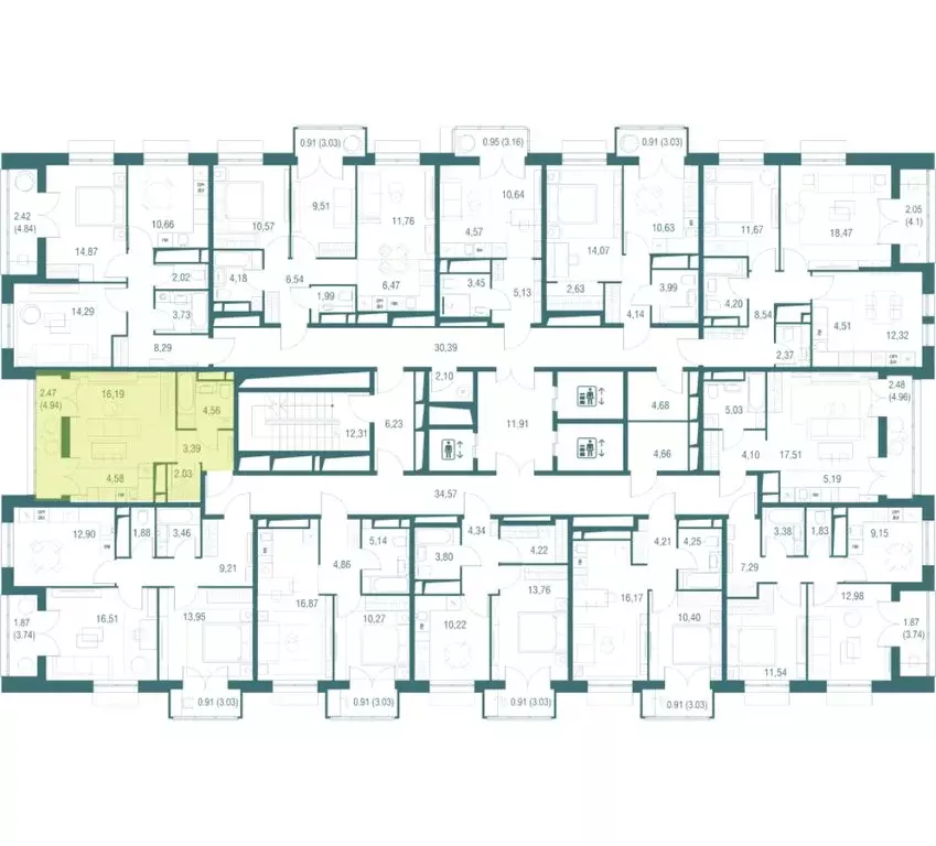 Квартира-студия: Одинцово, ЖК Одинбург, 4А (33.15 м) - Фото 2