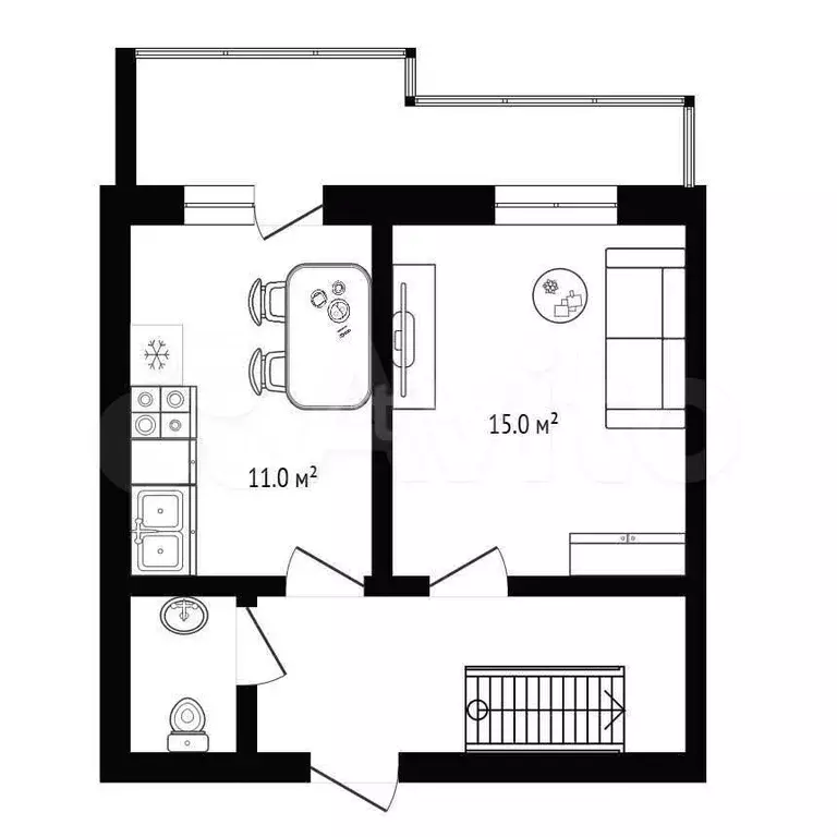 3-к. квартира, 79 м, 5/6 эт. - Фото 1