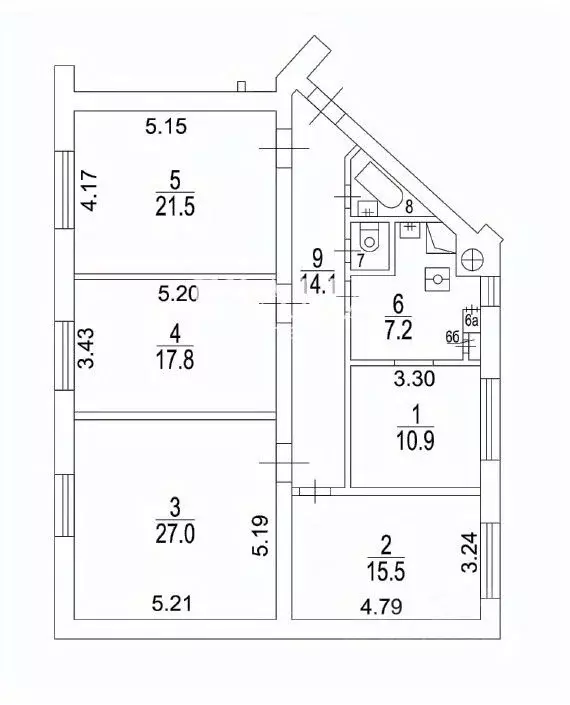 4-к кв. Москва Чистопрудный бул., 12К2 (120.0 м) - Фото 2