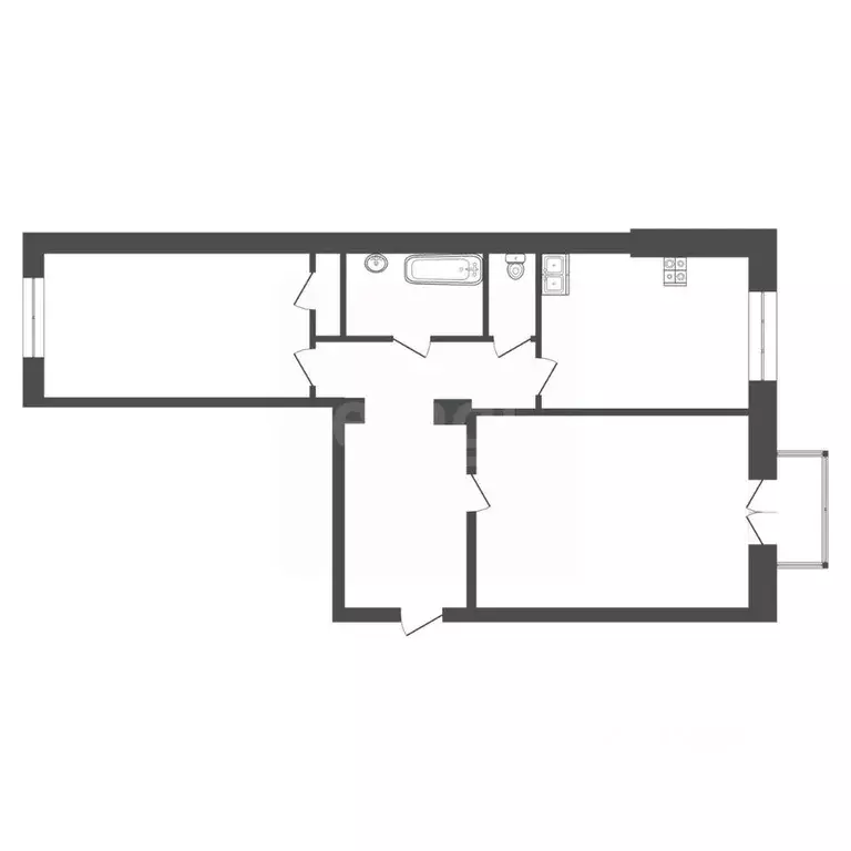 2-к кв. Удмуртия, Ижевск Пушкинская ул., 198 (60.5 м) - Фото 2