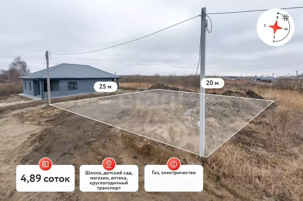 Участок в Тюменская область, Тюмень Пушкин мкр,  (4.89 сот.) - Фото 1