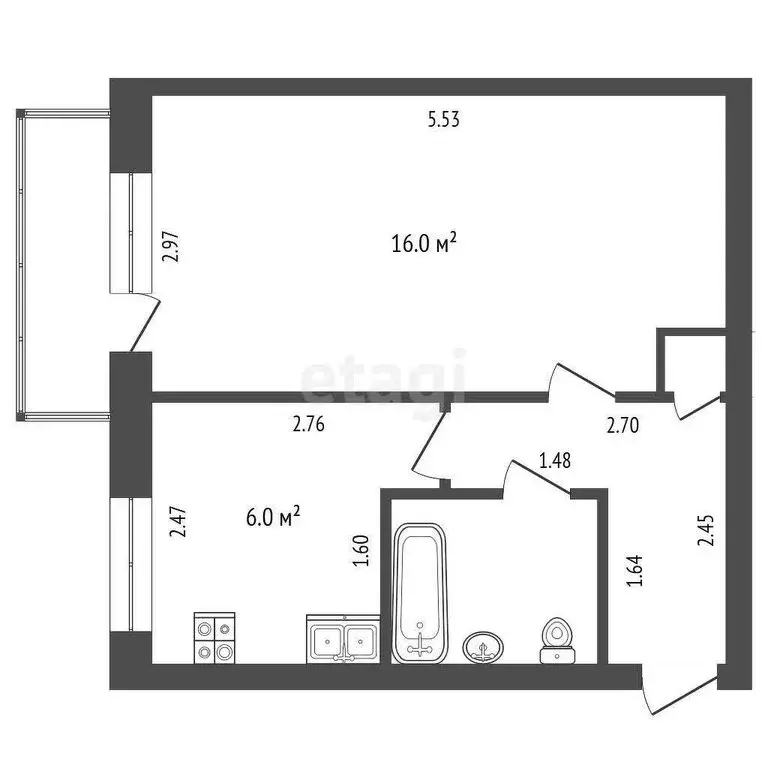 1-комнатная квартира: Йошкар-Ола, бульвар Данилова, 2 (29.3 м) - Фото 0
