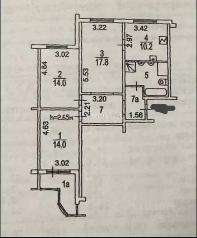 3-к кв. Москва ул. Москворечье, 4К5 (74.0 м) - Фото 2