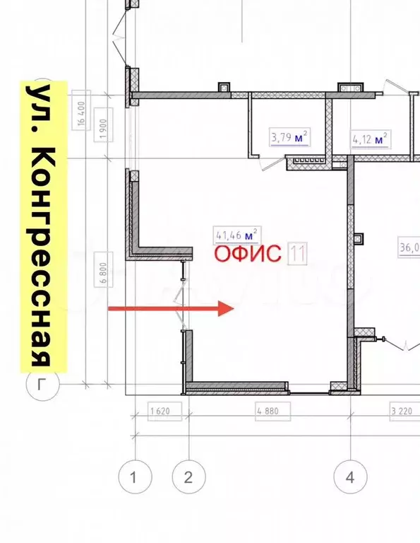 Фасад на Конгрессную 45 м2 - Фото 0