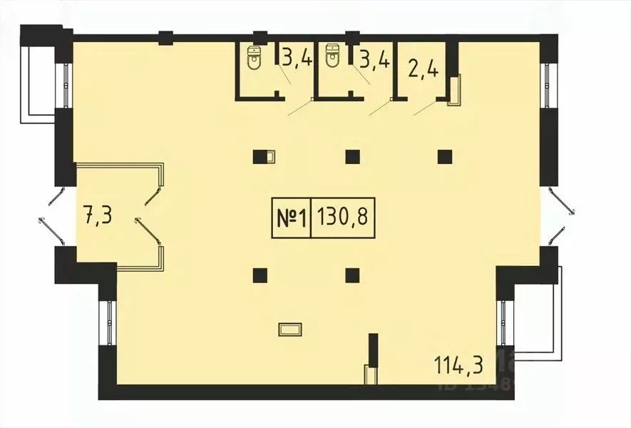 Офис в Московская область, Мытищи городской округ, д. Пирогово ... - Фото 1