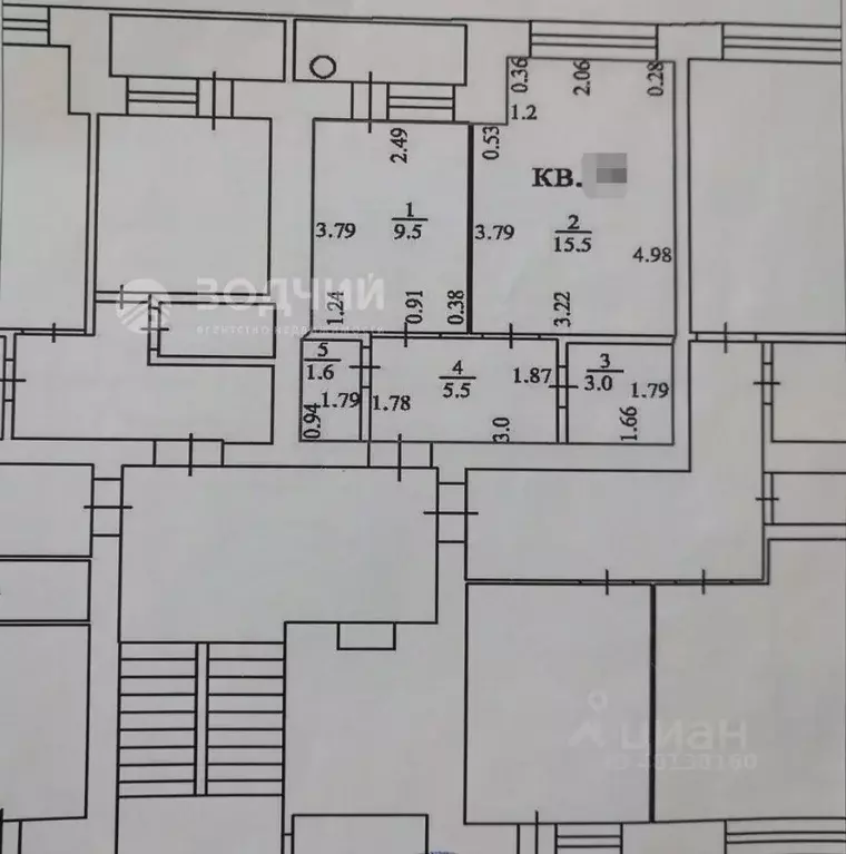 1-к кв. Чувашия, Чебоксары ул. Ленинского Комсомола, 5 (35.1 м) - Фото 2