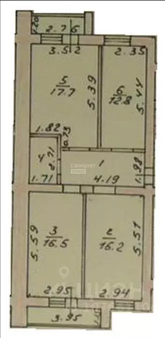 3-к кв. Липецкая область, Липецк Нижняя Логовая ул., 2 (76.1 м) - Фото 1