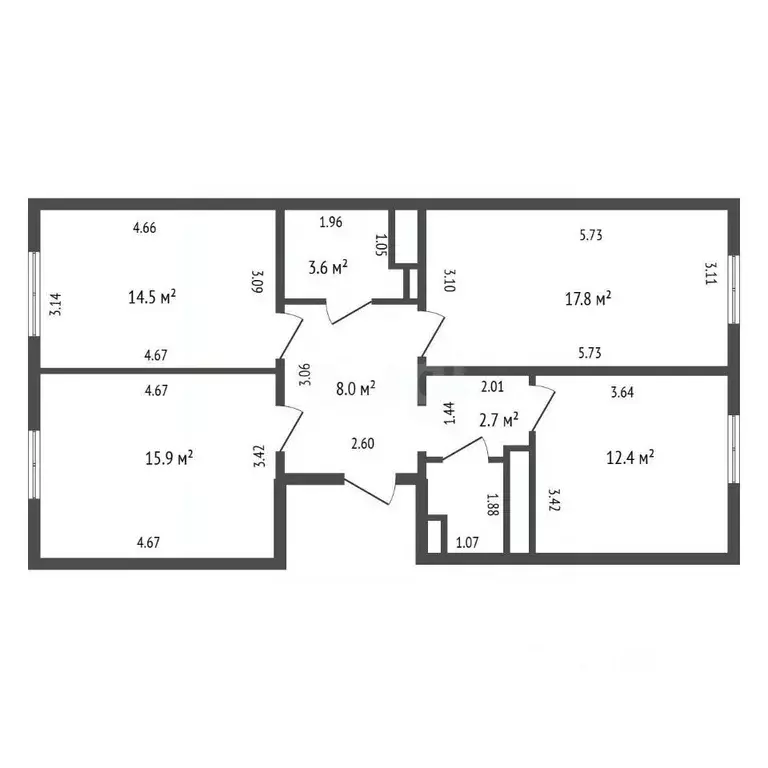 3-к кв. Санкт-Петербург просп. Энергетиков, 9к3 (60.0 м) - Фото 2