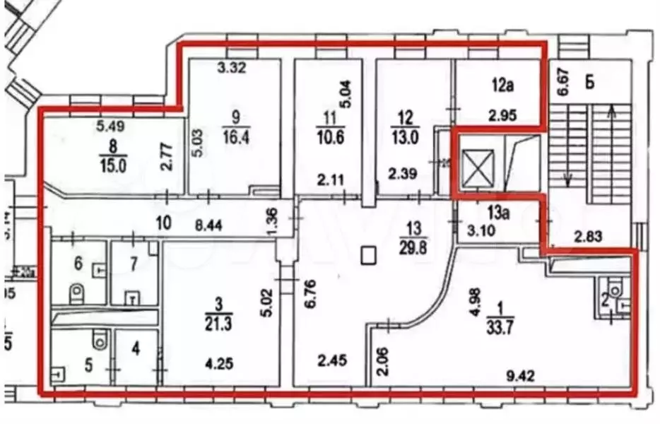 Аренда офиса 208,5 м2, метро Полянка - Фото 0