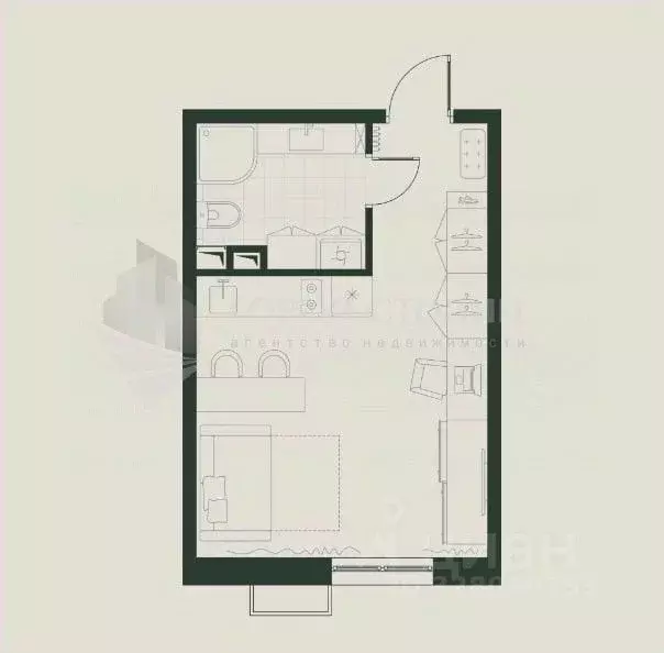 1-к кв. Московская область, Истра муниципальный округ, д. Лобаново ... - Фото 1