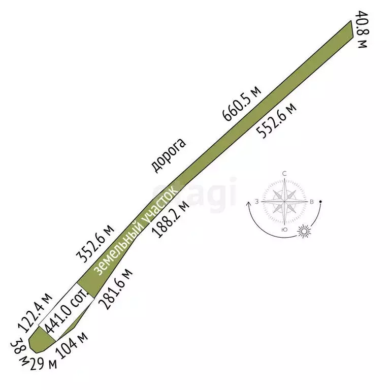 Участок в Тюмень, ТОО Ембаевское (44 м) - Фото 0
