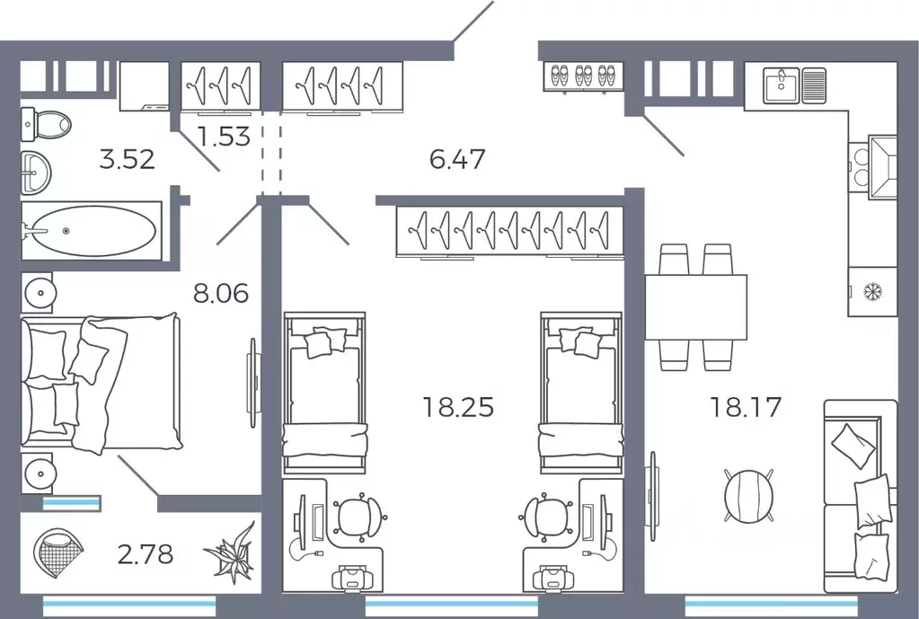 2-к кв. Самарская область, Волжский район, Черноречье с/пос, с. ... - Фото 1